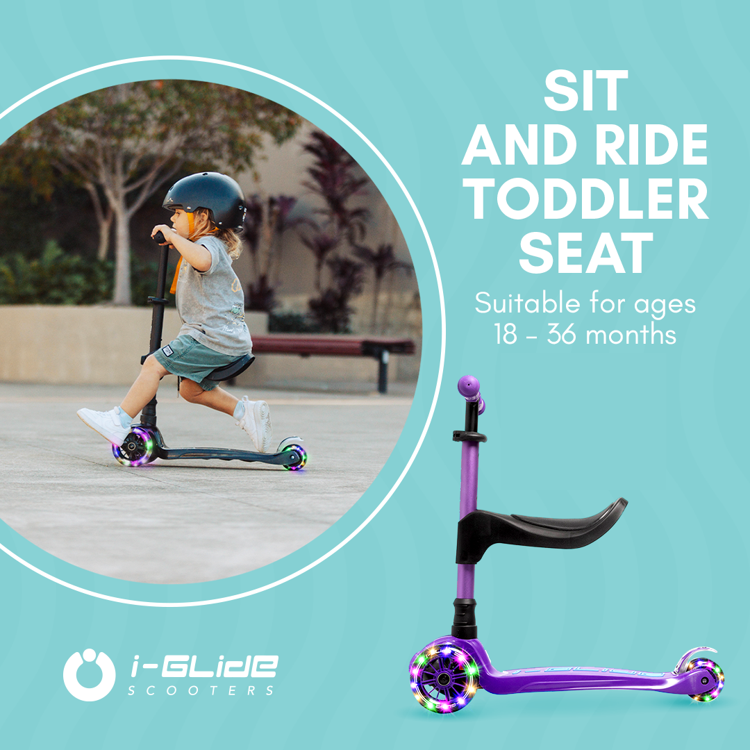 I-GLIDE 3 Wheel Scooter Seat Attachment