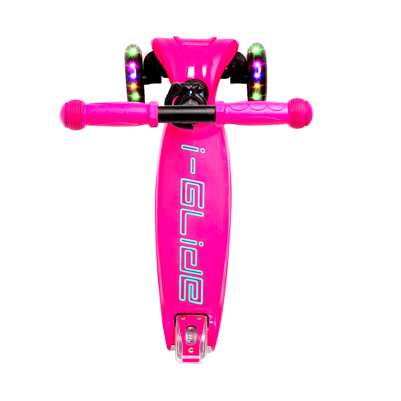 i-Glide 3 Wheel Kids Scooter - Pink/Aqua