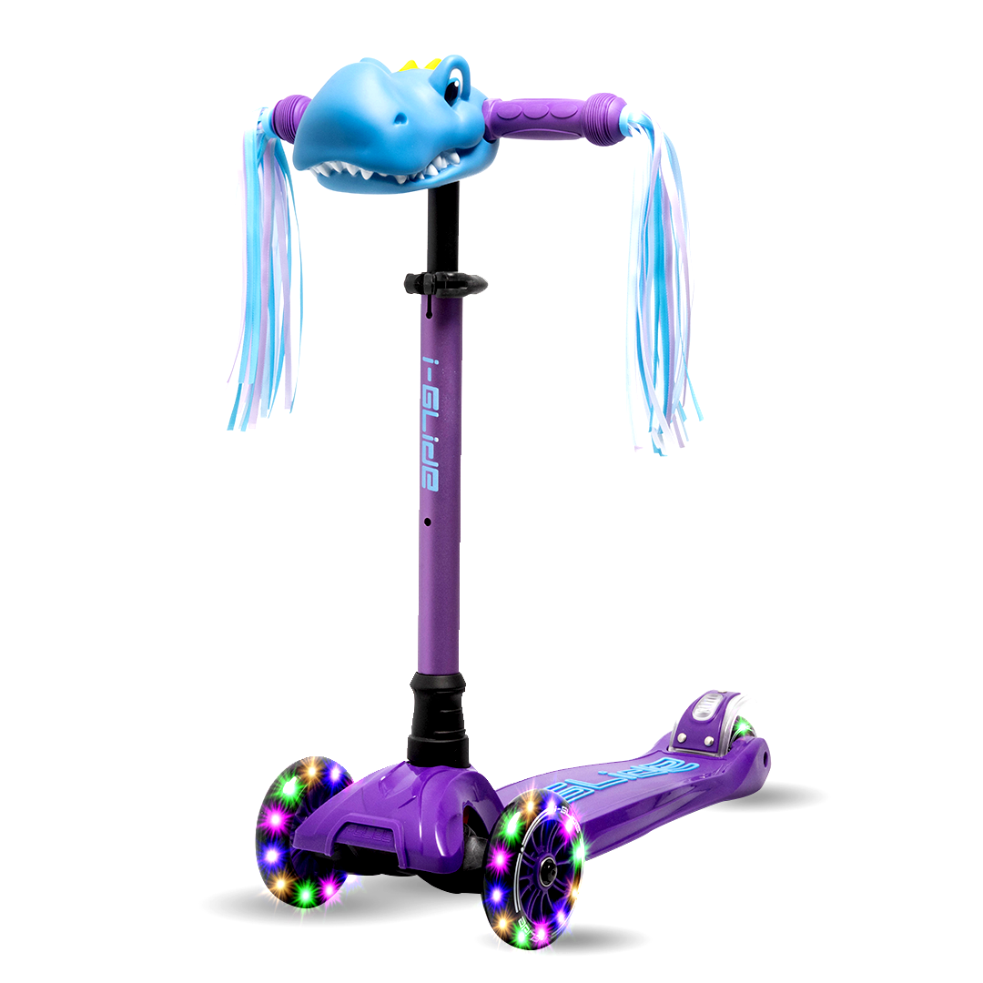 I-GLIDE Handlebar Ribbons Pair - Blue/White