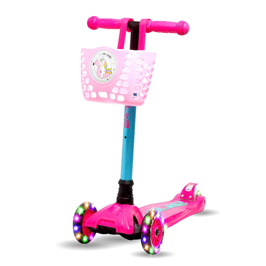 I-GLIDE Handlebar Basket - Pink Unicorn