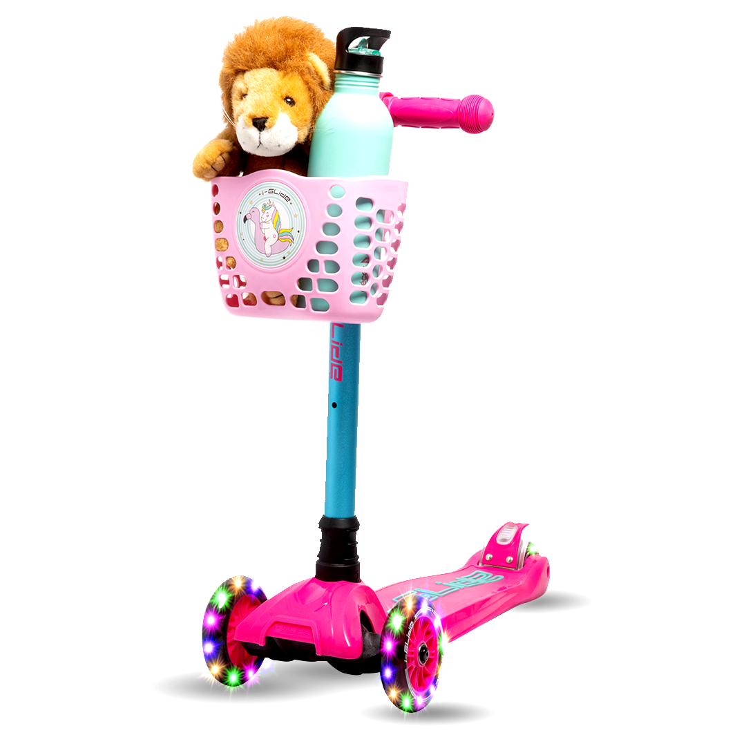 I-GLIDE Handlebar Basket - Pink Unicorn