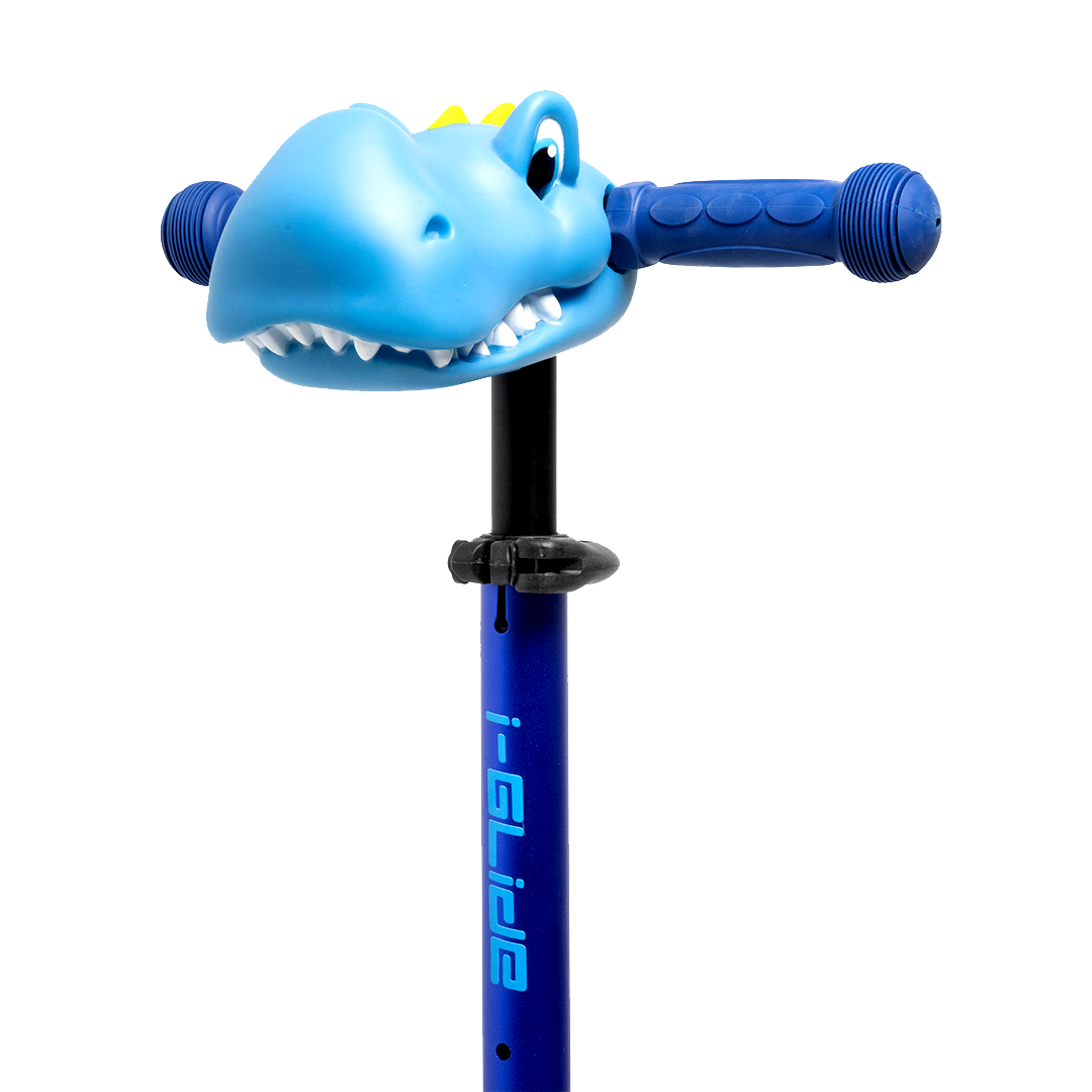 I-GLIDE Handlebar Dinosaur Head - Blue