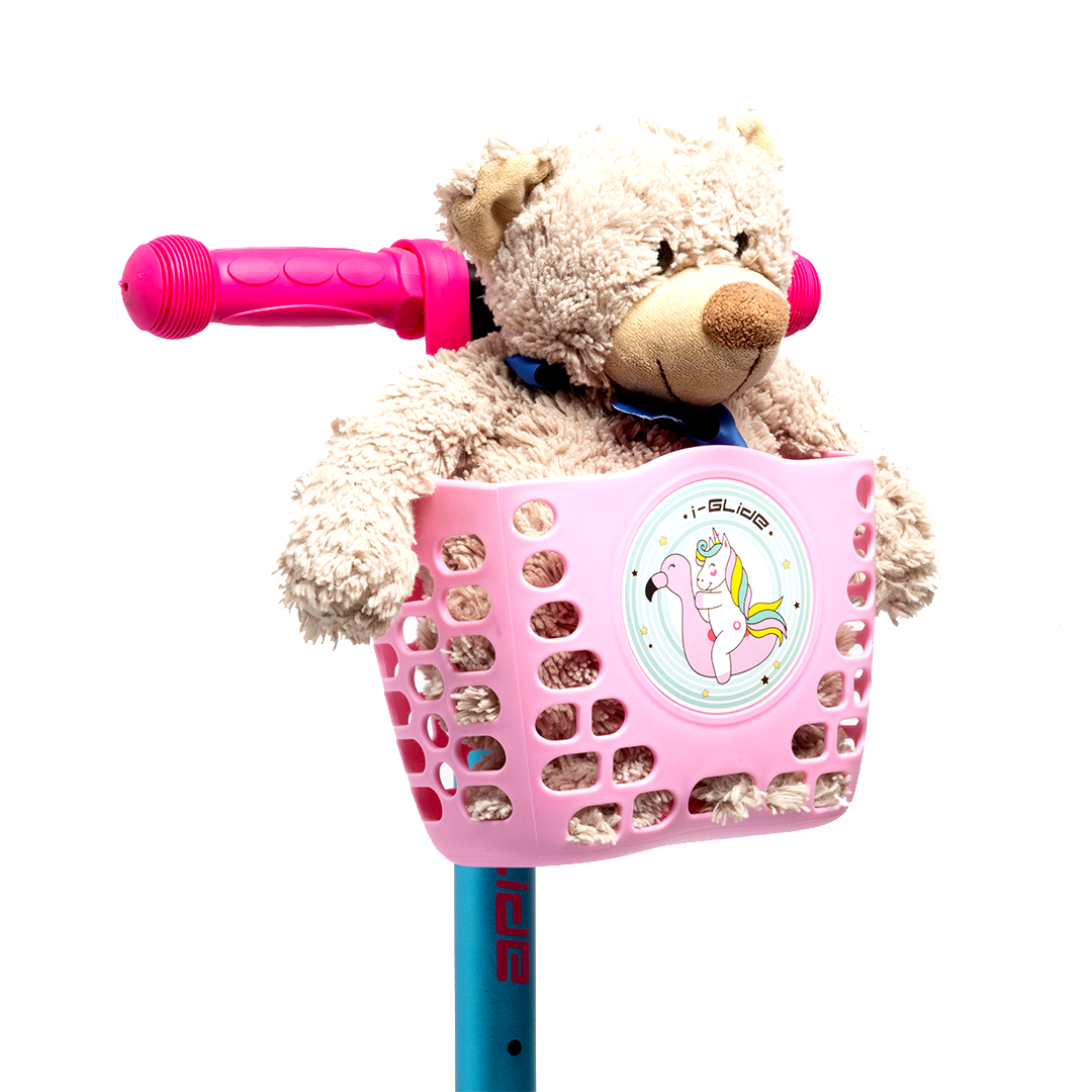 I-GLIDE Handlebar Basket - Pink Unicorn