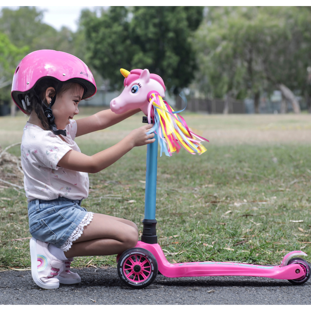 I-GLIDE Handlebar Unicorn Head - Pink