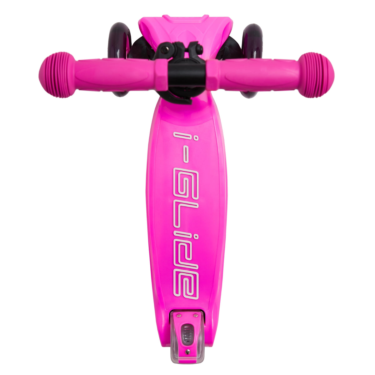 i-Glide 3 Wheel Kids Scooter with Toddler Seat - Hot Pink