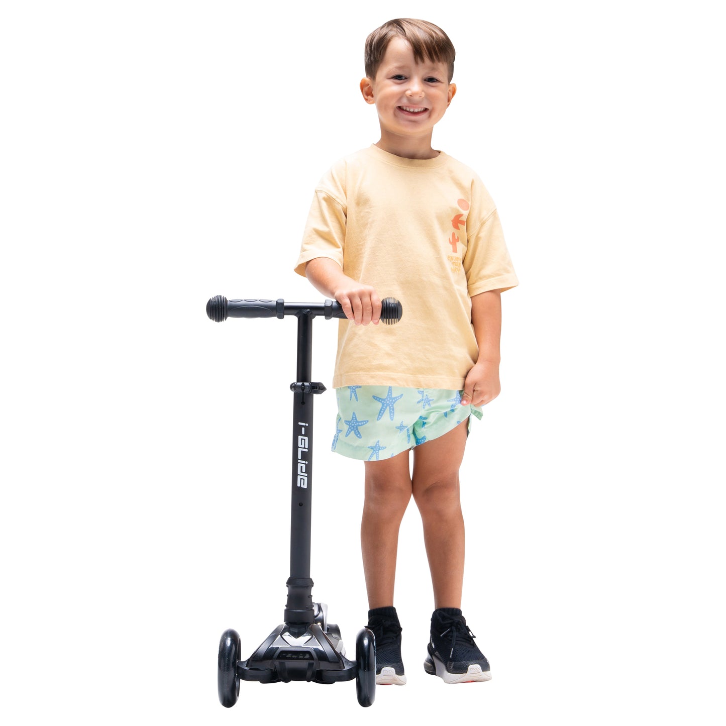 I-GLIDE 3 Wheel Kids Scooter - Black