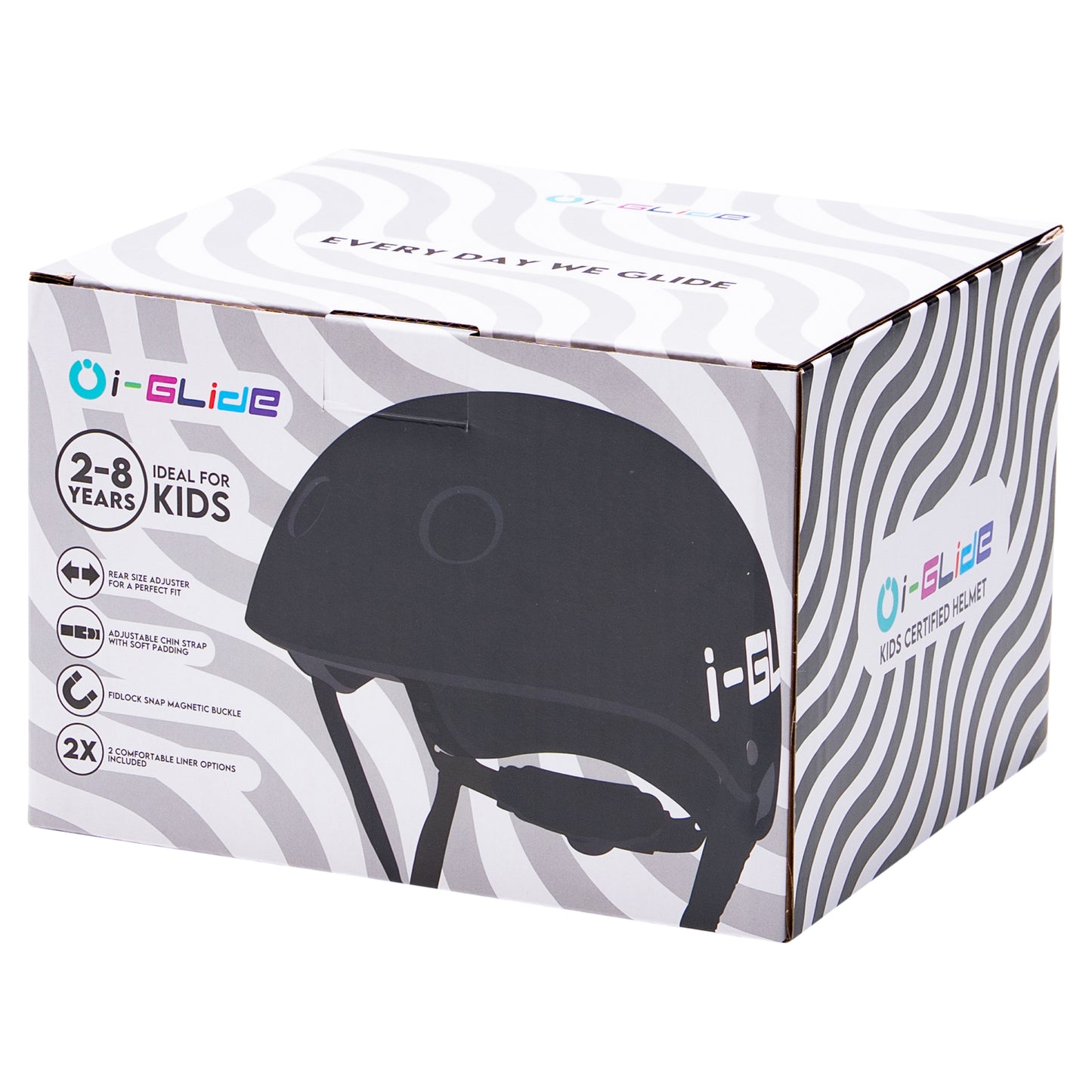I-GLIDE Premium Kids Helmet - Black