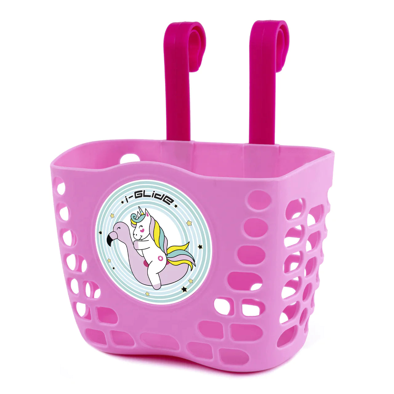 I-GLIDE Handlebar Basket - Pink Unicorn