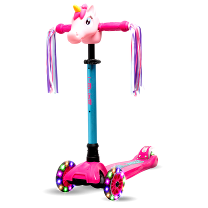 I-GLIDE Scootee Cuteez Unicorn Head Pink