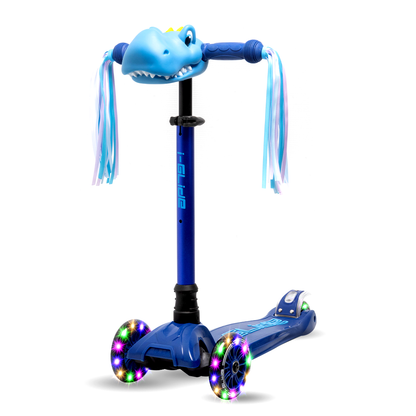 I-GLIDE Handlebar Ribbons Pair - Blue/White
