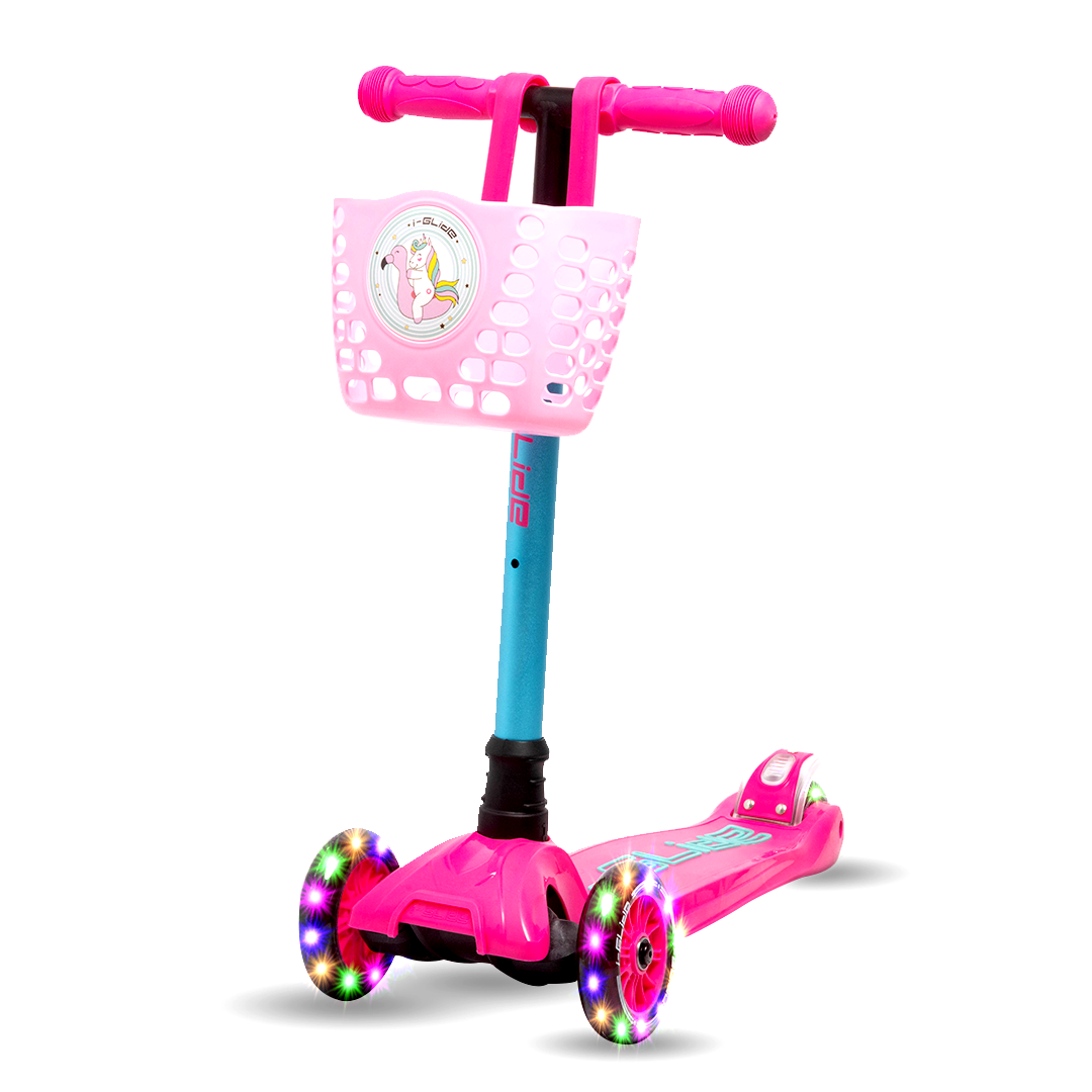 I-GLIDE Scooter Basket Pink Unicorn