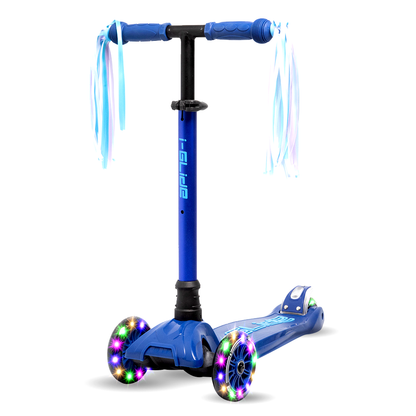 I-GLIDE Handlebar Ribbons Pair - Blue/White