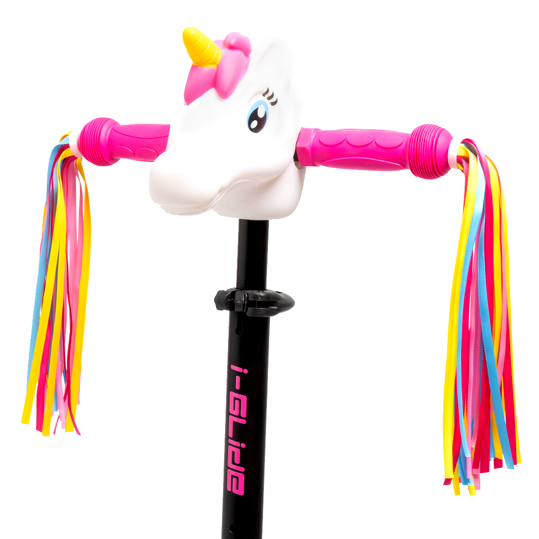 I-GLIDE Scootee Cuteez Unicorn Head White