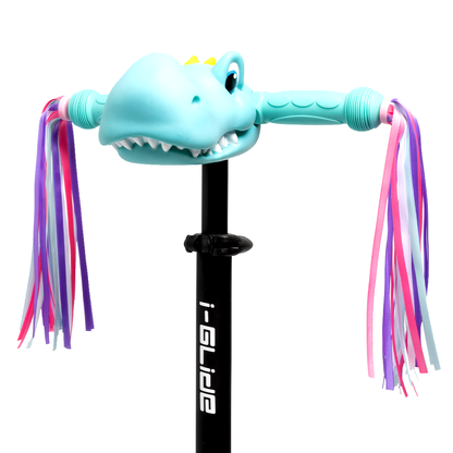 I-GLIDE Handlebar Dinosaur Head - Aqua