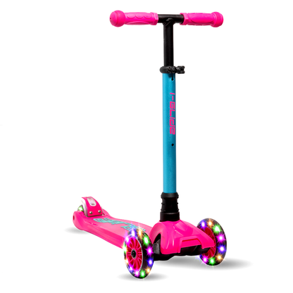 i-Glide 3 Wheel Kids Scooter - Pink/Aqua