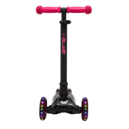 i-Glide 3 Wheel Kids Scooter - Black/Pink