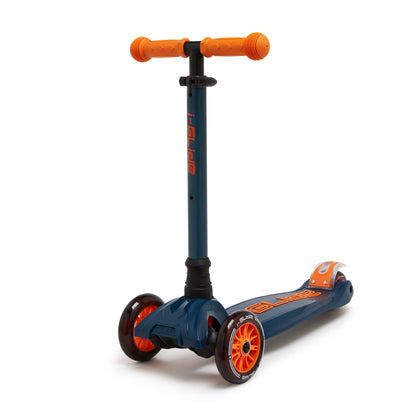 i-Glide 3 Wheel Kids Scooter with Toddler Seat - Blue/Orange