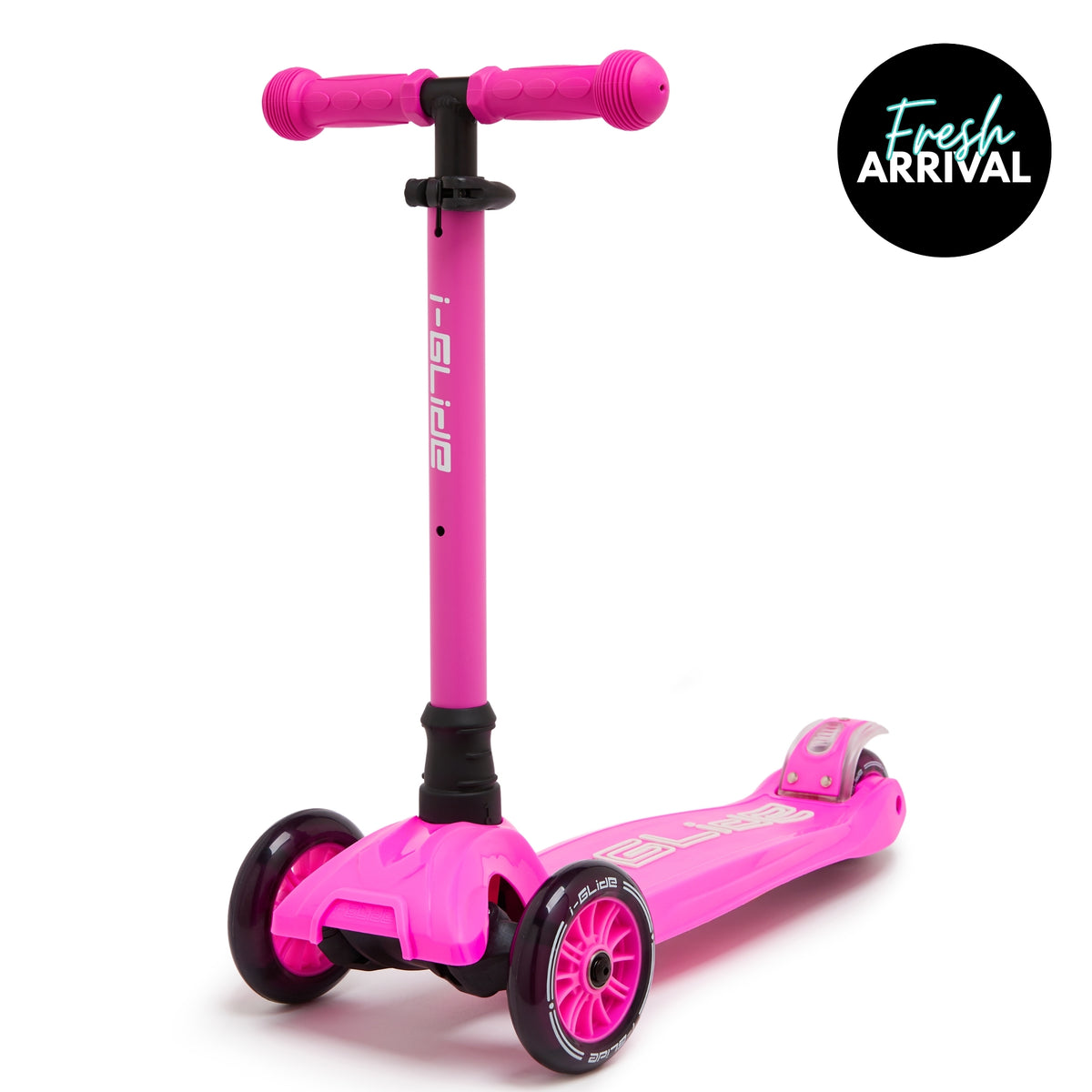 i-Glide 3 Wheel Kids Scooter in Hot Pink