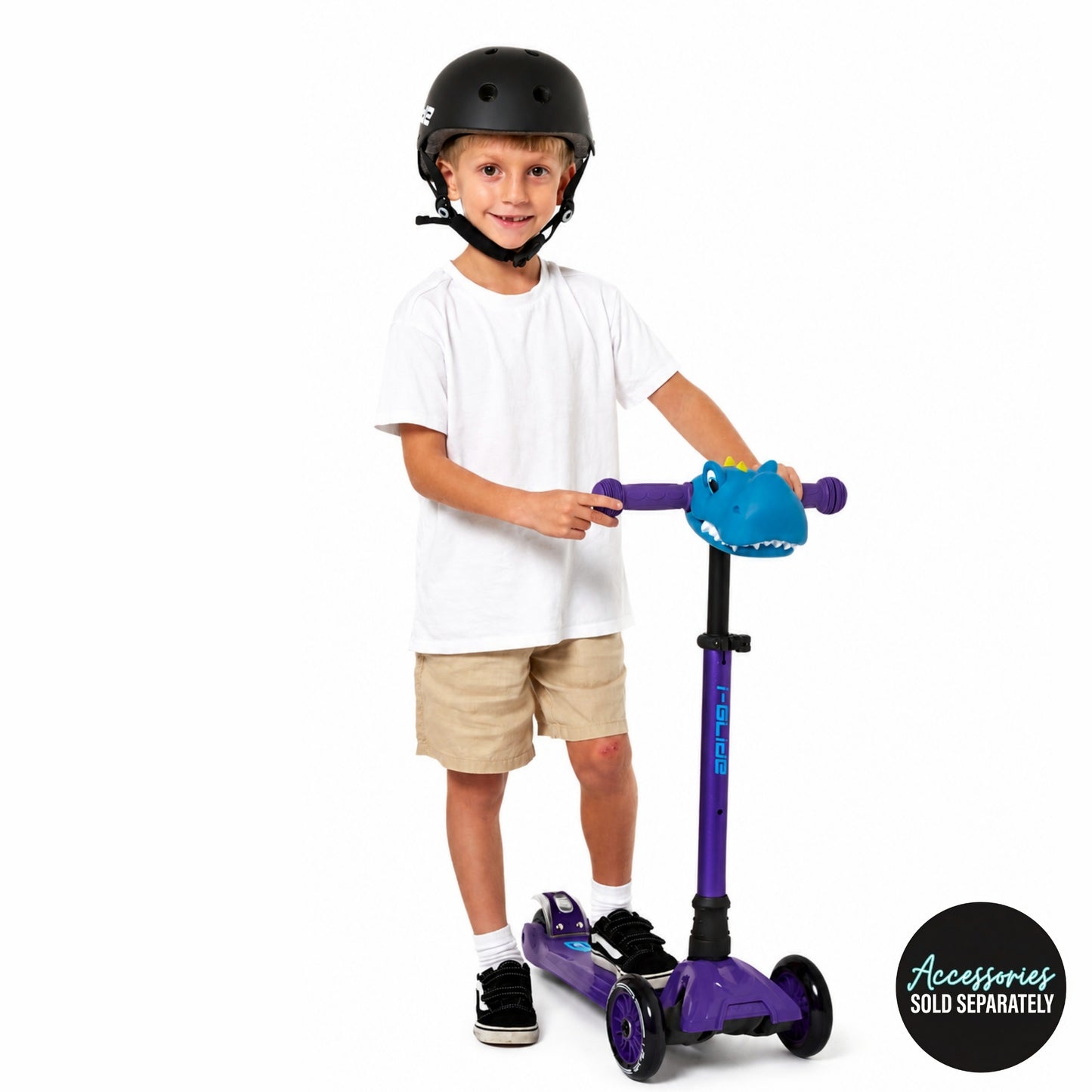 i-Glide 3 Wheel Kids Scooter - Purple/Blue