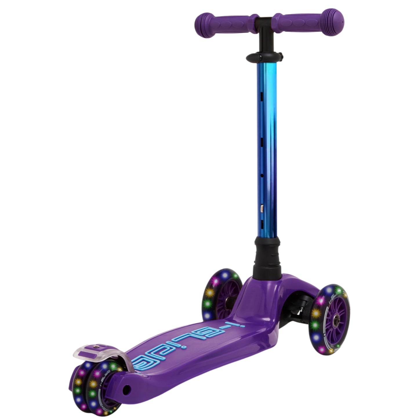 i-Glide 3 Wheel Kids Scooter - Purple/Neo