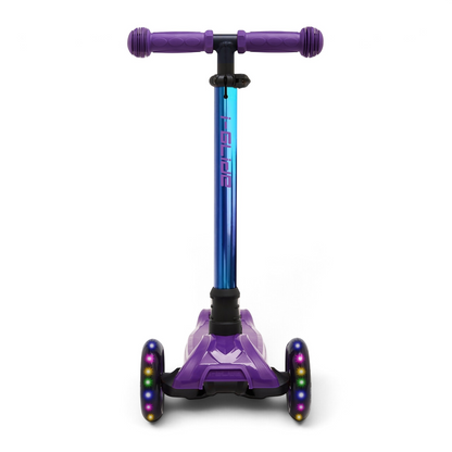 i-Glide 3 Wheel Kids Scooter - Purple/Neo