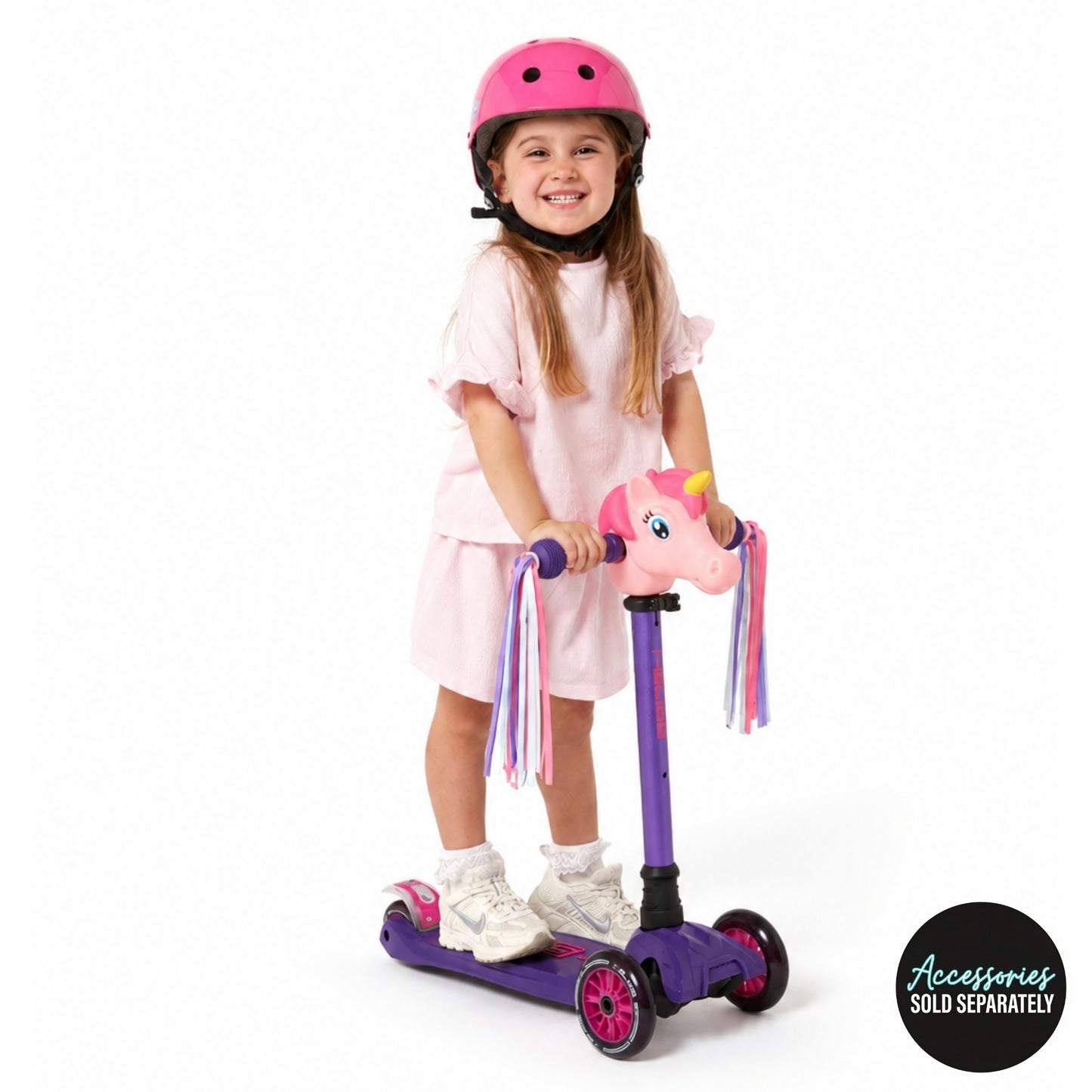 i-Glide 3 Wheel Kids Scooter - Purple/Pink