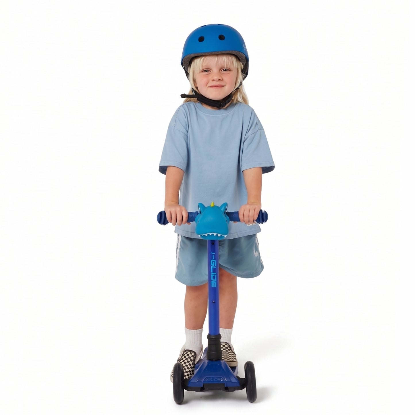 i-Glide 3 Wheel Kids Scooter - Blue/Blue