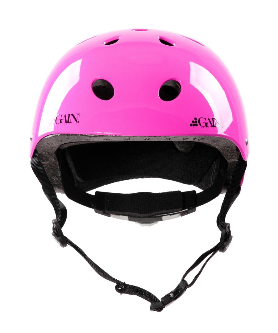 GAIN Protection The Sleeper Kids Certified Helmet w/ Size Adjuster - Pink Gloss