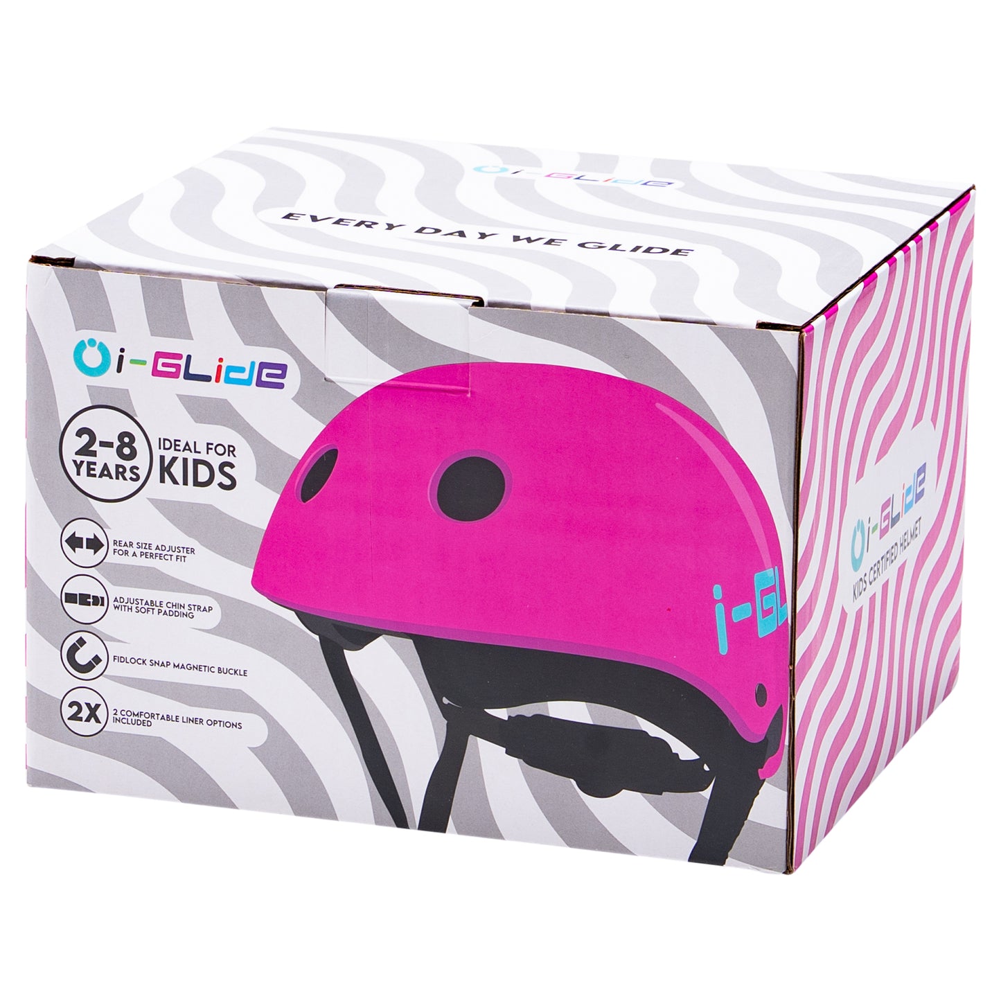 I-GLIDE Premium Kids Helmet - Pink