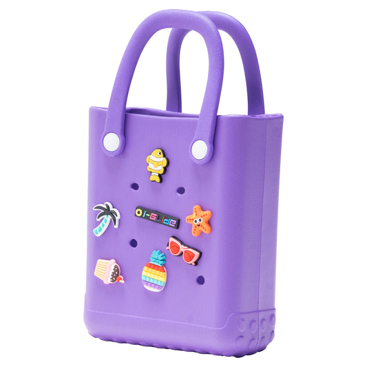 I-GLIDE Adventure Tote Bag with Charms - Purple
