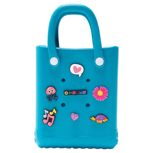 I-GLIDE Adventure Tote Bag with Charms - Turquoise