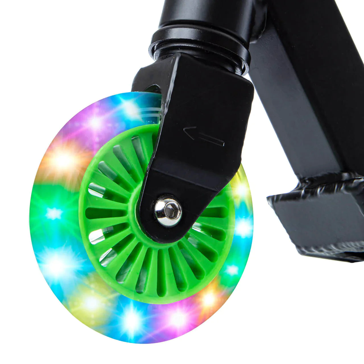 I GLIDE JR LED Light up Scooter Black Green iGlide Scooters