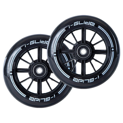 I-GLIDE Front Wheels for 3 Wheel Scooter Black
