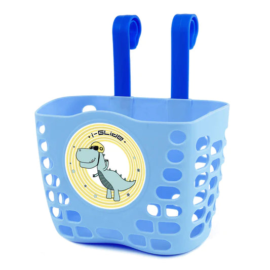 I-GLIDE Scooter Basket Blue Dinosaur